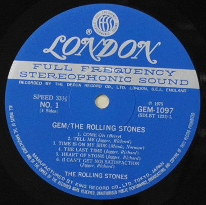 The Rolling Stones - Gem (2xVinyl, LP, Compilation, Stereo) Very Good Plus (VG+) / Very Good (VG)