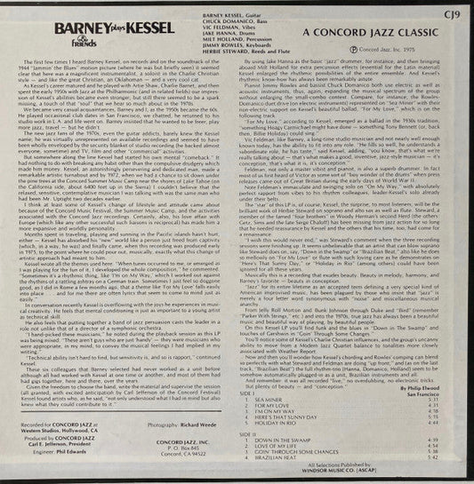 Barney Kessel - Barney Plays Kessel & Friends (Vinyl, LP, Album) Very Good Plus (VG+) / Very Good Plus (VG+)