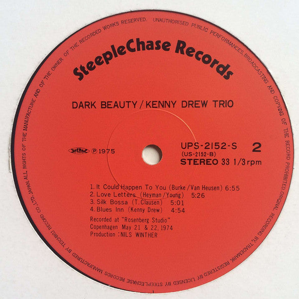 The Kenny Drew Trio - Dark Beauty (Vinyl, LP, Album, Stereo)