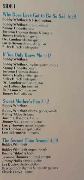 Bobby Whitlock - Rock Your Sox Off (Vinyl, LP, Album) Good Plus (G+) / No Cover