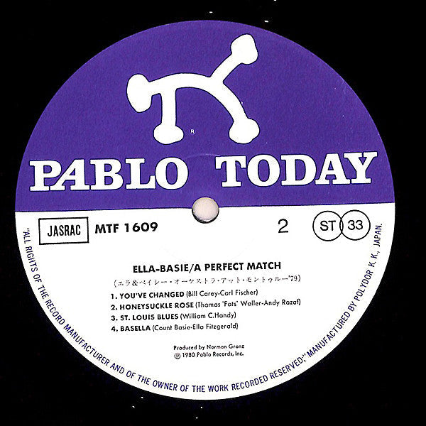 Ella Fitzgerald - A Perfect Match (Vinyl, LP, Album) Very Good Plus (VG+) / Very Good Plus (VG+)