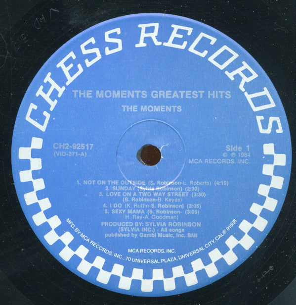 The Moments - The Moments Greatest Hits (2xVinyl, LP, Compilation, Reissue) Very Good Plus (VG+) / Very Good (VG)