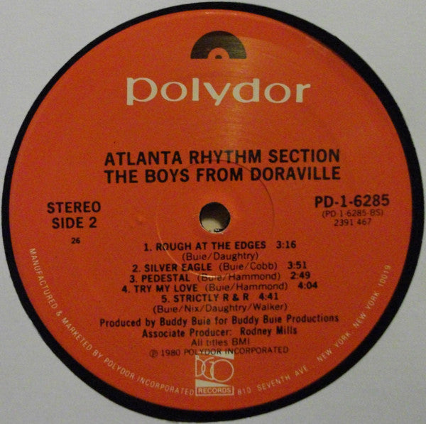 Atlanta Rhythm Section - The Boys From Doraville (Vinyl, LP, Album) Very Good Plus (VG+) / Very Good Plus (VG+)