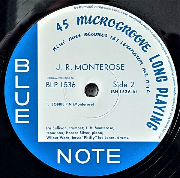J.R. Monterose - J.R. Monterose (2xVinyl, 12", 45 RPM, Album, Limited Edition, Reissue, Mono) Very Good Plus (VG+) / Near Mint (NM or M-)