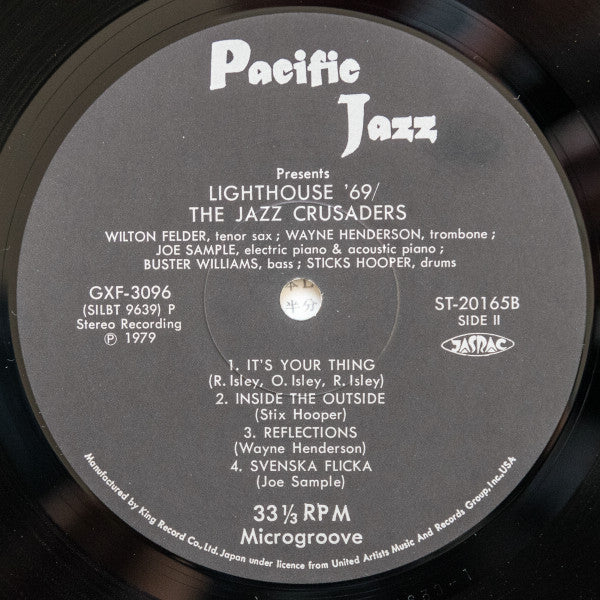 The Crusaders - Lighthouse '69 (Vinyl, LP, Album, Stereo, Reissue) Very Good (VG) / Very Good (VG)
