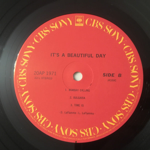 It's A Beautiful Day - It's A Beautiful Day (Vinyl, LP, Album, Reissue, Stereo) Very Good Plus (VG+) / Very Good Plus (VG+)