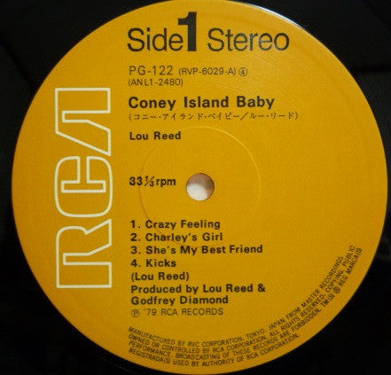 Lou Reed - Coney Island Baby (Vinyl, LP, Album, Reissue)