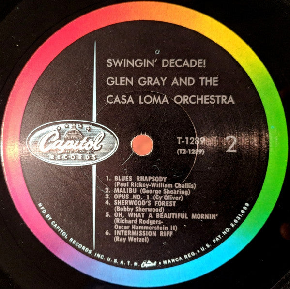 Glen Gray & The Casa Loma Orchestra - Swingin' Decade (Vinyl, LP, Mono) Very Good (VG) / Poor (P)