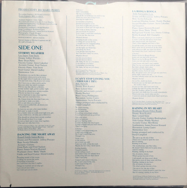Leo Sayer - Leo Sayer (Vinyl, LP, Album, Stereo) Very Good (VG) / Very Good (VG)