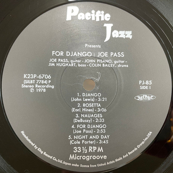 Joe Pass - For Django (Vinyl, LP, Album, Stereo)