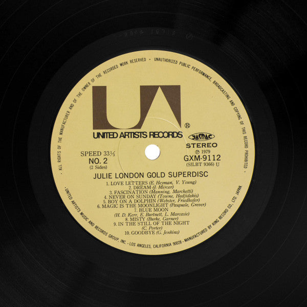 Julie London - Gold Superdisc (Vinyl, LP, Compilation, Stereo) Very Good (VG) / Fair (F)
