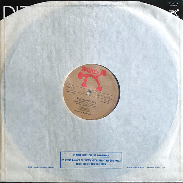 Dizzy Gillespie's Big 4 - Dizzy Gillespie's Big 4 (Vinyl, LP, Album, Stereo) Very Good (VG) / Good Plus (G+)