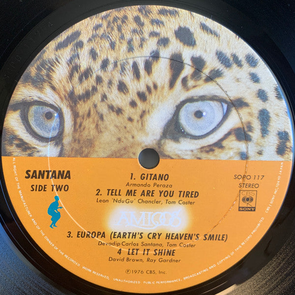 Santana - Amigos (Vinyl, LP, Album, Stereo)