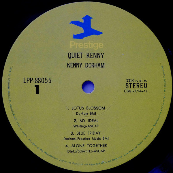 Kenny Dorham - Quiet Kenny (Vinyl, LP, Album, Reissue, Stereo)