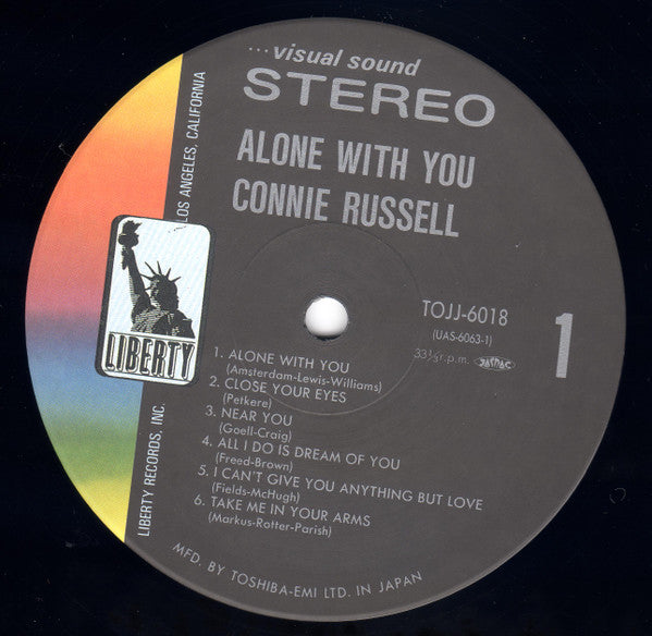 Connie Russell - Alone With You (Vinyl, LP, Album, Reissue, Stereo) Very Good Plus (VG+) / Very Good Plus (VG+)