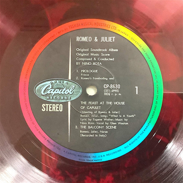 Nino Rota - Romeo & Juliet (Vinyl, LP, Album, Stereo) Very Good (VG) / Good (G)
