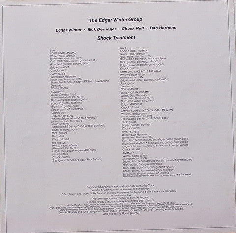 The Edgar Winter Group - Shock Treatment (Vinyl, LP, Album)