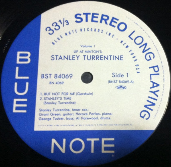Stanley Turrentine - Up At "Minton's", Vol. 1 (Vinyl, LP, Album, Limited Edition, Reissue, Stereo) Near Mint (NM or M-) / Near Mint (NM or M-)