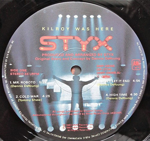 Styx - Kilroy Was Here (Vinyl, LP, Album, Stereo)