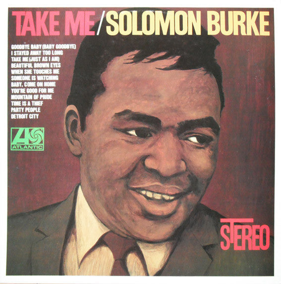 Solomon Burke - Take Me (Vinyl, LP, Compilation) Very Good Plus (VG+) / Very Good (VG)