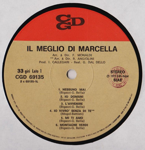 Marcella Bella - Il Meglio Di Marcella (Vinyl, LP, Compilation) Very Good (VG) / Very Good (VG)