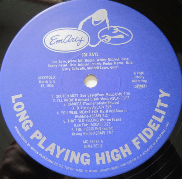 Joe Saye - Scotch On The Rocks (Vinyl, LP, Album, Limited Edition, Reissue) Very Good Plus (VG+) / Very Good Plus (VG+)