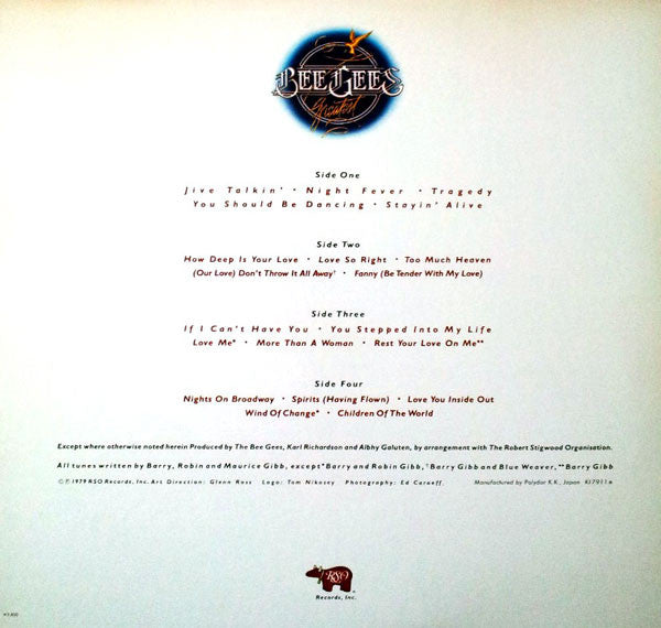 Bee Gees - Greatest (2xVinyl, LP, Compilation) Very Good Plus (VG+) / Good Plus (G+)