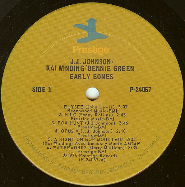 J.J. Johnson - Early Bones (2xVinyl, LP, Compilation) Good Plus (G+) / Good Plus (G+)