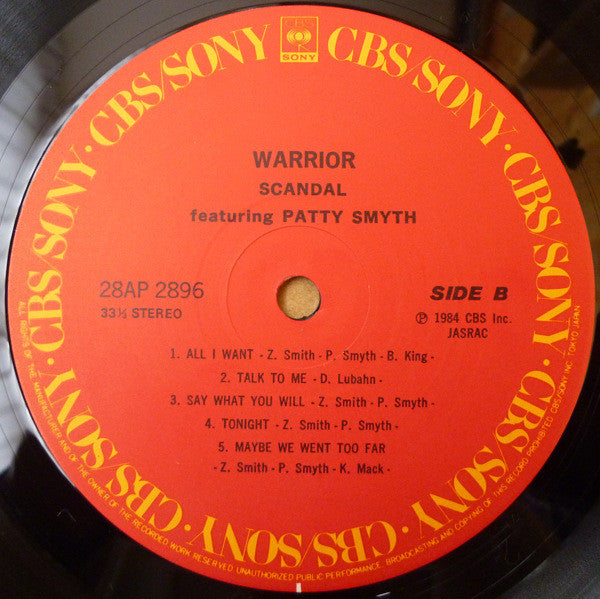 Scandal (4) - Warrior (Vinyl, LP, Album)