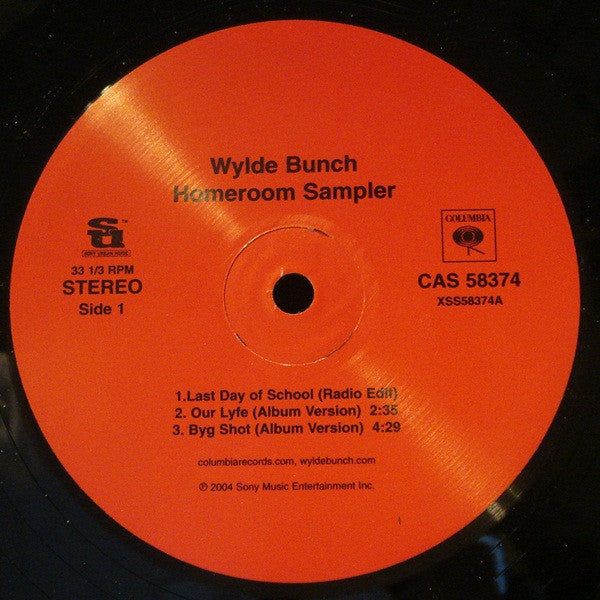 Wylde Bunch - Homeroom Sampler (Vinyl, 12", 33 ⅓ RPM, Sampler) Very Good Plus (VG+) / Very Good Plus (VG+)