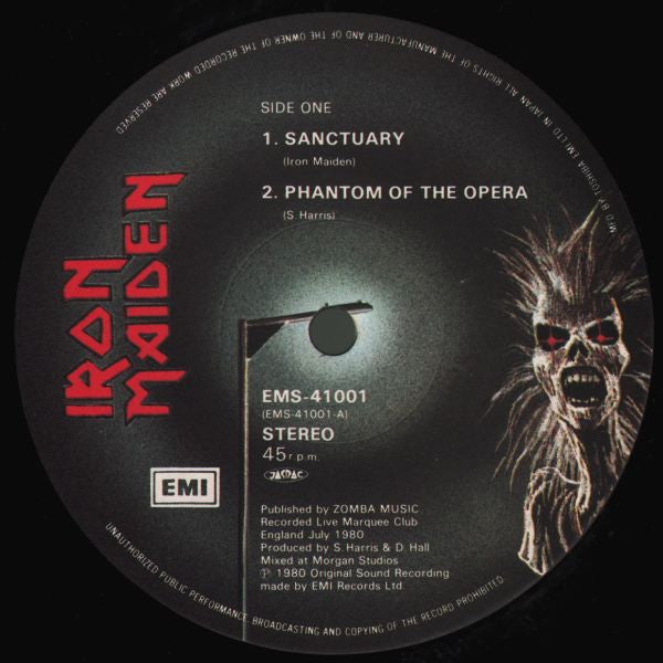 Iron Maiden - Live!! +One (Vinyl, 12", 45 RPM, EP, Stereo)