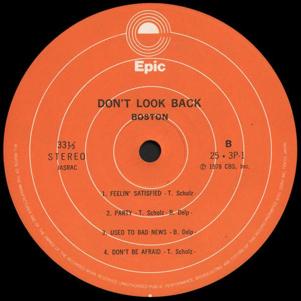 Boston - Don't Look Back (Vinyl, LP, Album, Stereo)
