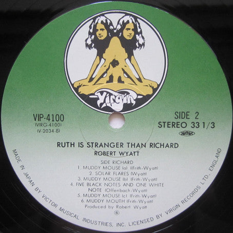 Robert Wyatt - Ruth Is Stranger Than Richard (Vinyl, LP, Album, Reissue) Very Good Plus (VG+) / Very Good (VG)