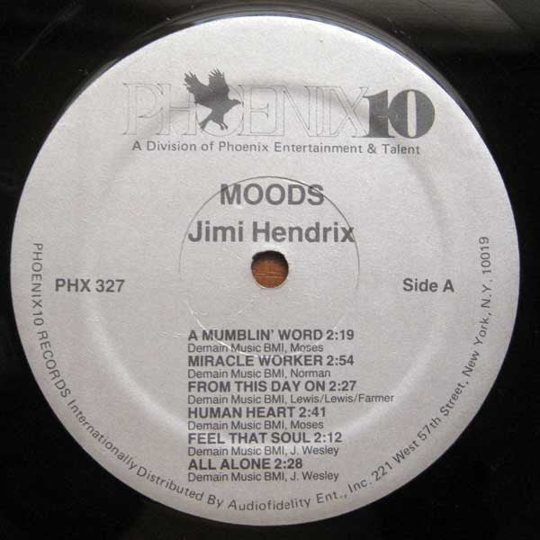 Jimi Hendrix - Moods (Vinyl, LP) Good Plus (G+) / Very Good Plus (VG+)