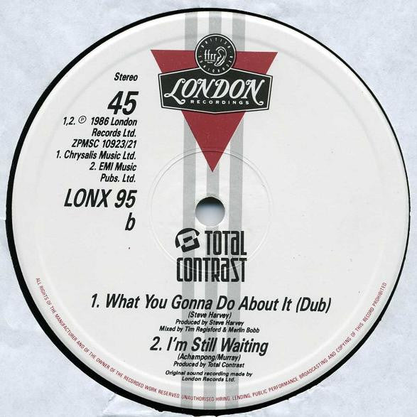 Total Contrast - What You Gonna Do About It (Vinyl, 12", 45 RPM, Stereo) Very Good Plus (VG+) / Very Good (VG)