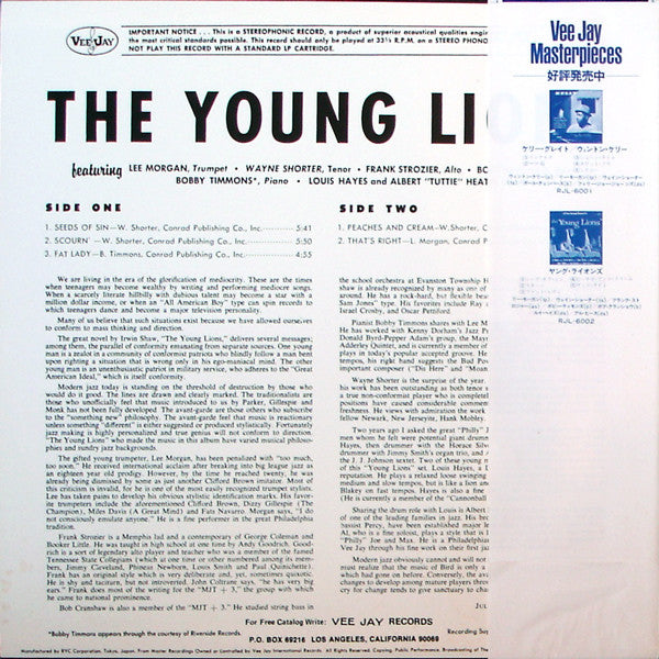 The Young Lions (7) - The Young Lions (Vinyl, LP, Album, Reissue)
