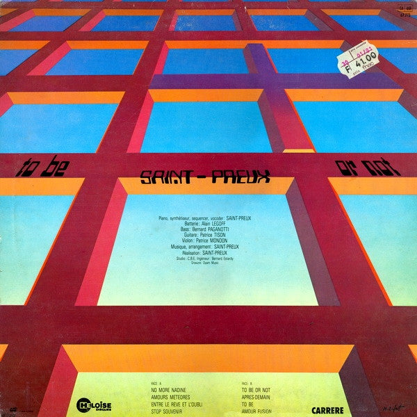 Saint-Preux - To Be Or Not (Vinyl, LP, Album) Very Good Plus (VG+) / Good Plus (G+)