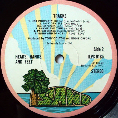 Heads Hands & Feet - Tracks (Vinyl, LP, Album, Stereo) Very Good (VG) / Very Good (VG)