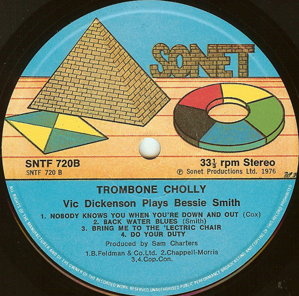 Vic Dickenson - Trombone Cholly (Vinyl, LP, Album) Very Good (VG) / Poor (P)