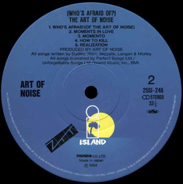 The Art Of Noise - (Who's Afraid Of?) The Art Of Noise! ​​(Vinyl, LP, Album) Very Good Plus (VG+) / Very Good (VG)