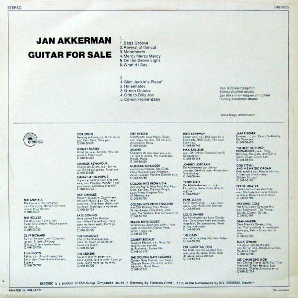 Jan Akkerman - Guitar For Sale (Vinyl, LP, Album, Reissue) Very Good (VG) / Very Good (VG)