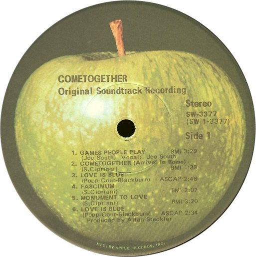 Various - Cometogether (Original Soundtrack Recording) (Vinyl, LP, Album, Stereo) Very Good (VG) / Good Plus (G+)