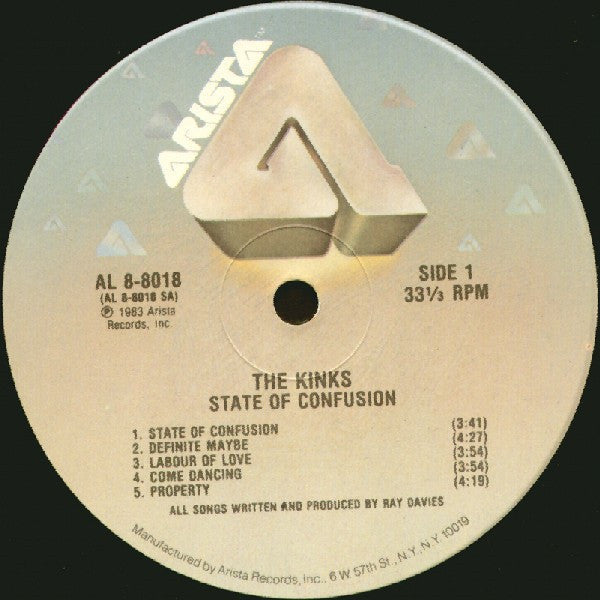 The Kinks - State Of Confusion (Vinyl, LP, Album)