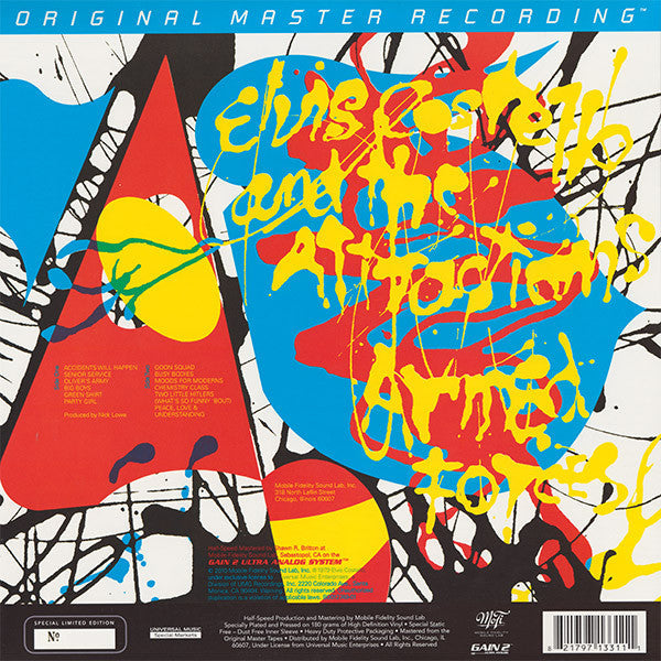 Elvis Costello & The Attractions - Armed Forces (Vinyl, LP, Album, Limited Edition, Numbered, Reissue, Remastered) Very Good Plus (VG+) / Near Mint (NM or M-)