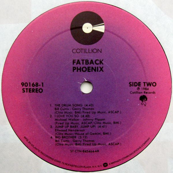 The Fatback Band - Phoenix (Vinyl, LP, Album) Very Good Plus (VG+) / Very Good (VG)