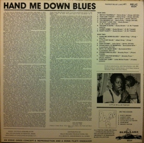 Various - Hand Me Down Blues (Chicago Style) (Vinyl, LP, Compilation) Very Good (VG) / Very Good (VG)
