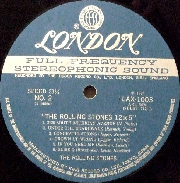 The Rolling Stones - 12 X 5 (Vinyl, LP, Album, Reissue, Stereo)