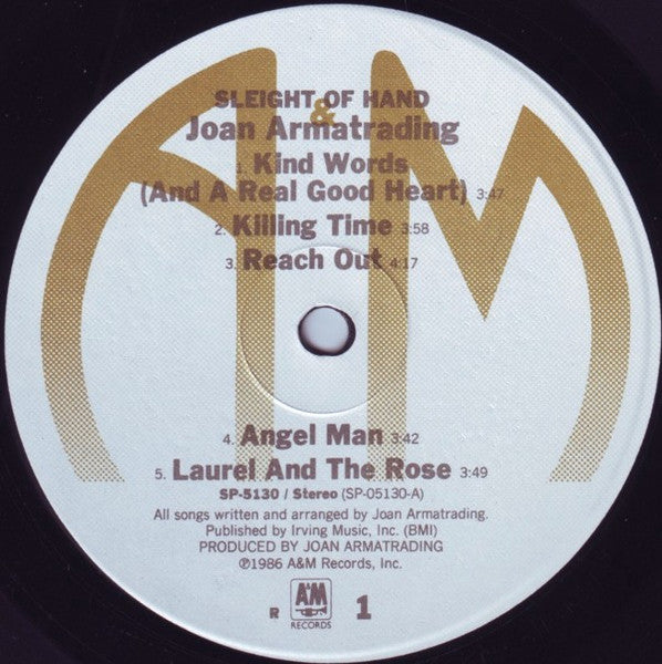 Joan Armatrading - Sleight Of Hand (Vinyl, LP, Album) Very Good (VG) / Very Good Plus (VG+)