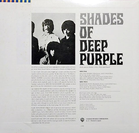 Deep Purple - Shades Of Deep Purple (Vinyl, LP, Album, Reissue, Ste...