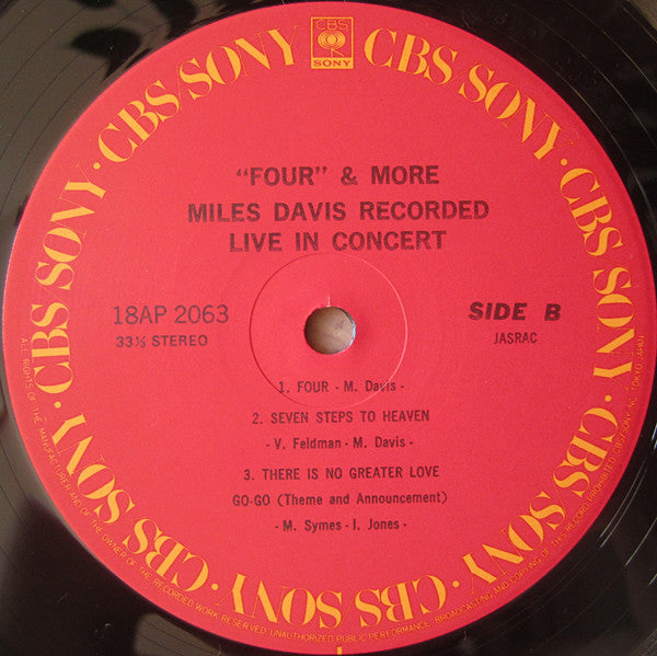 Miles Davis - 'Four' & More (Recorded Live In Concert) (Vinyl, LP, ...